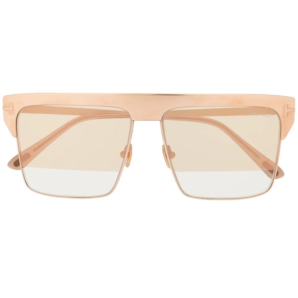 Stylish Gold Square Sunglasses